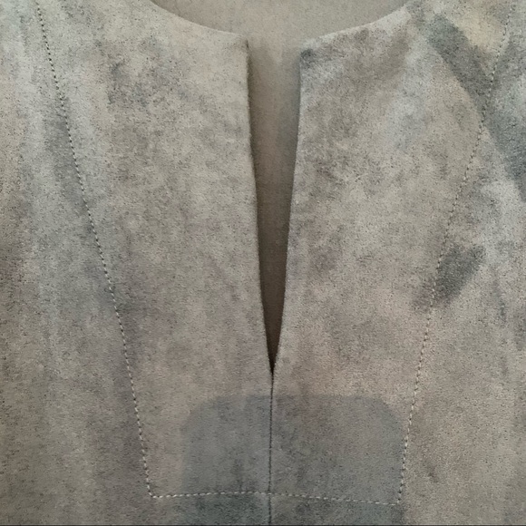 💞3 for $50💞BCBGMAXAZRIA Faux Suede Dress Blue size M - Picture 9 of 11